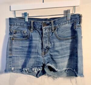 American Eagle Outfitters Button Fly Cutoff Denim Shorts Size 4